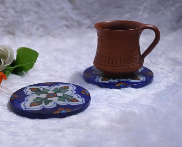 Handpainted Tea Coaster pair - Image 2