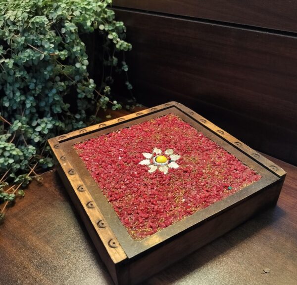 Handmade Gemstone Crushwork  Box