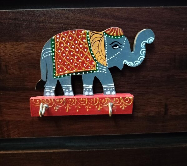 Wooden Elephant Keyholder