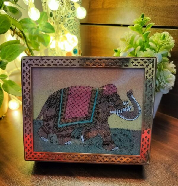 Handmade Rajasthani Box (5 inch) - Image 5