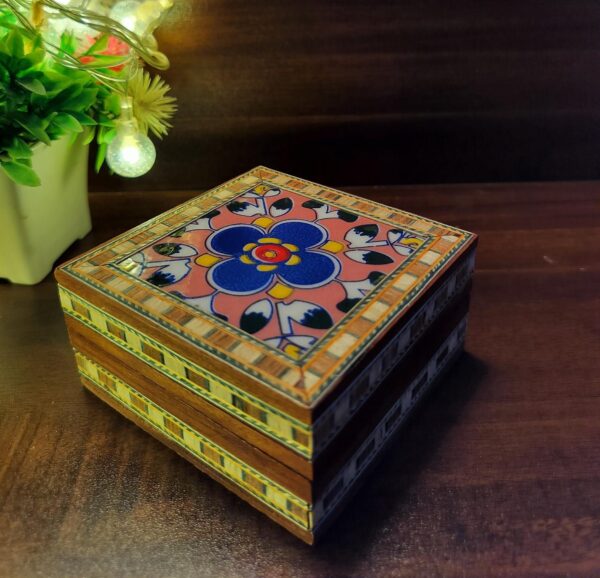 Handmade Wooden Box ( 3 inch) - Image 3