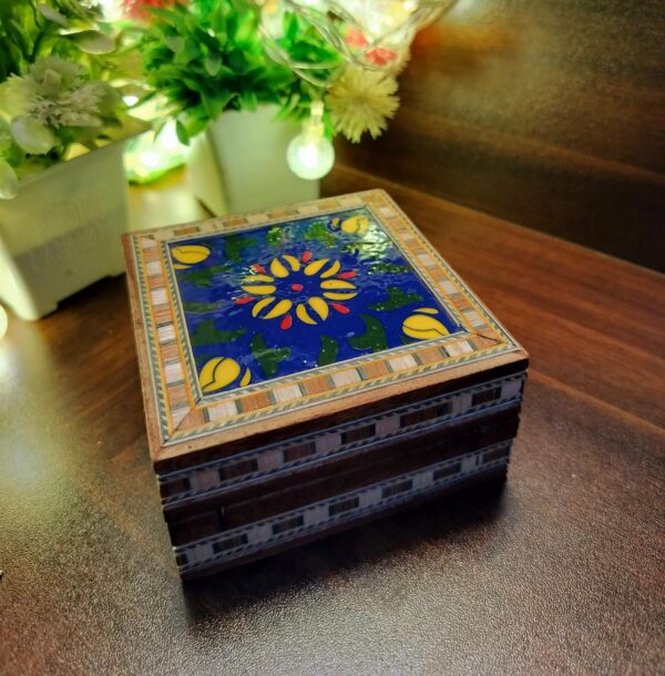 Handmade Wooden Box ( 3 inch) - Image 2