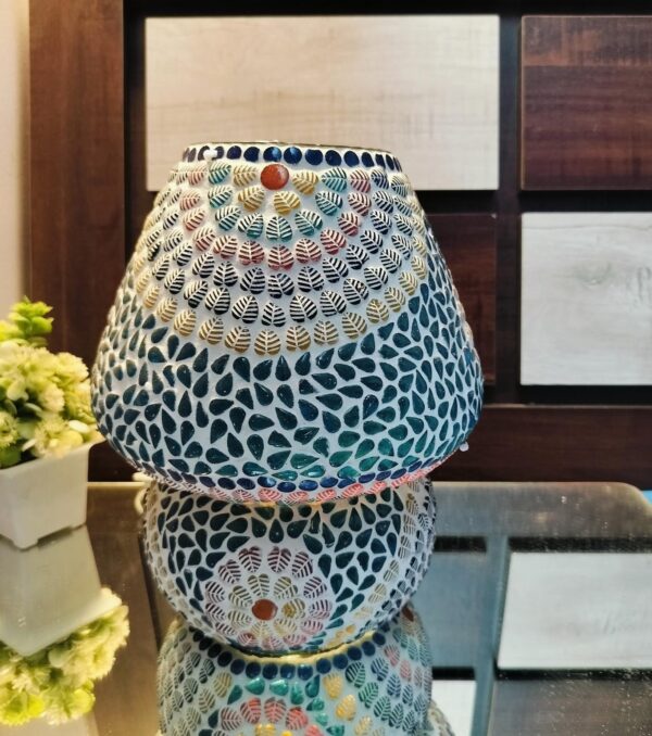 Handmade 9 inch  Mozaic Table Lamp - Image 3