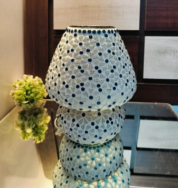 Handmade 9 inch  Mozaic Table Lamp - Image 2