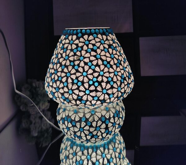 Handmade 9 inch  Mozaic Table Lamp - Image 3