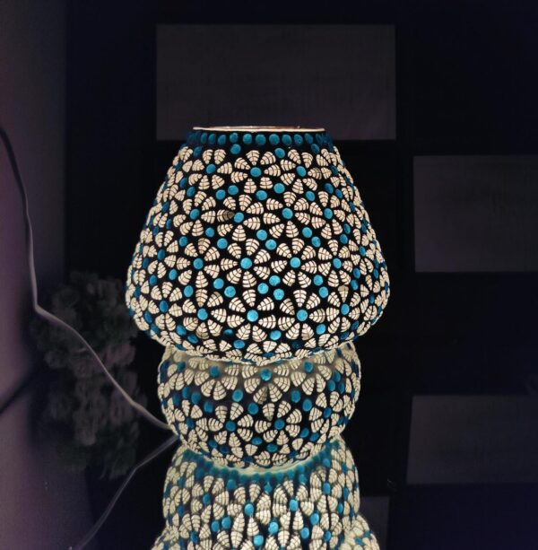 Handmade 9 inch  Mozaic Table Lamp - Image 4