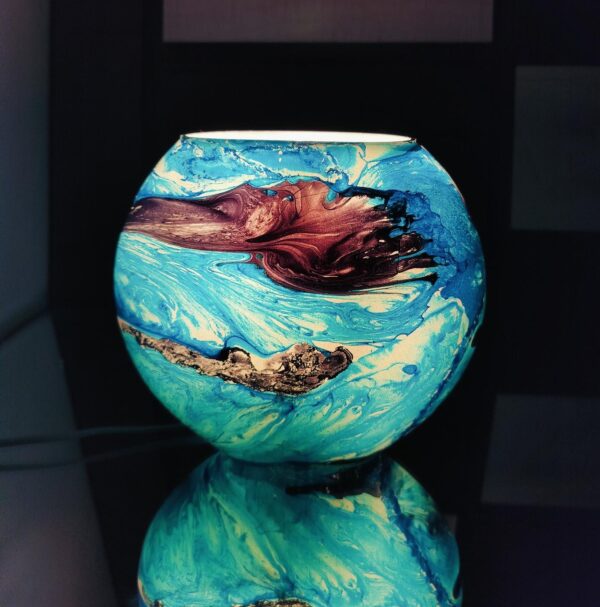 Handmade Marble Table Lamp - Image 3